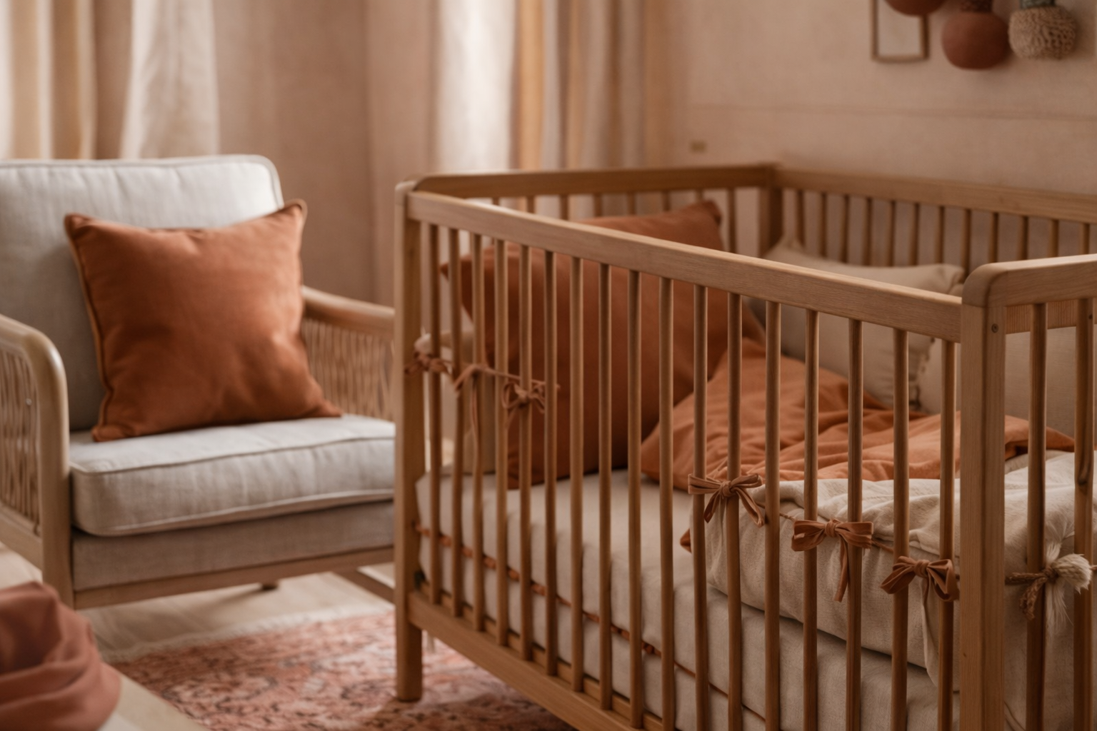 Bērnistabas siltos toņos