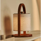 Table Lamp River Chestnut Brown Wooden