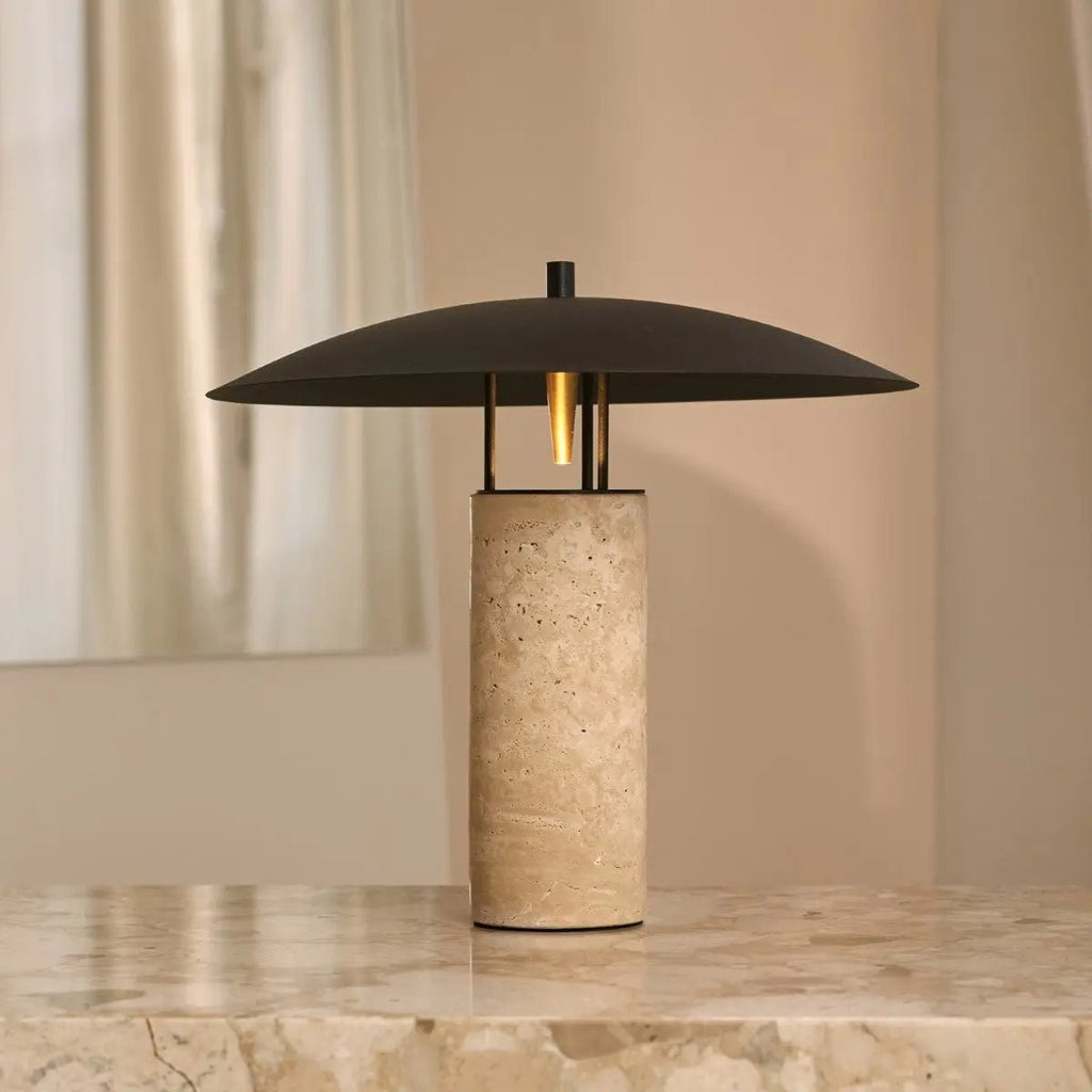 Galda Lampa Nicolaas Travertine