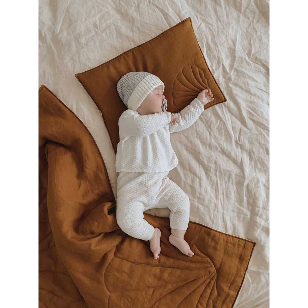 Shell Caramel Children'S Blanket And Pillow Set