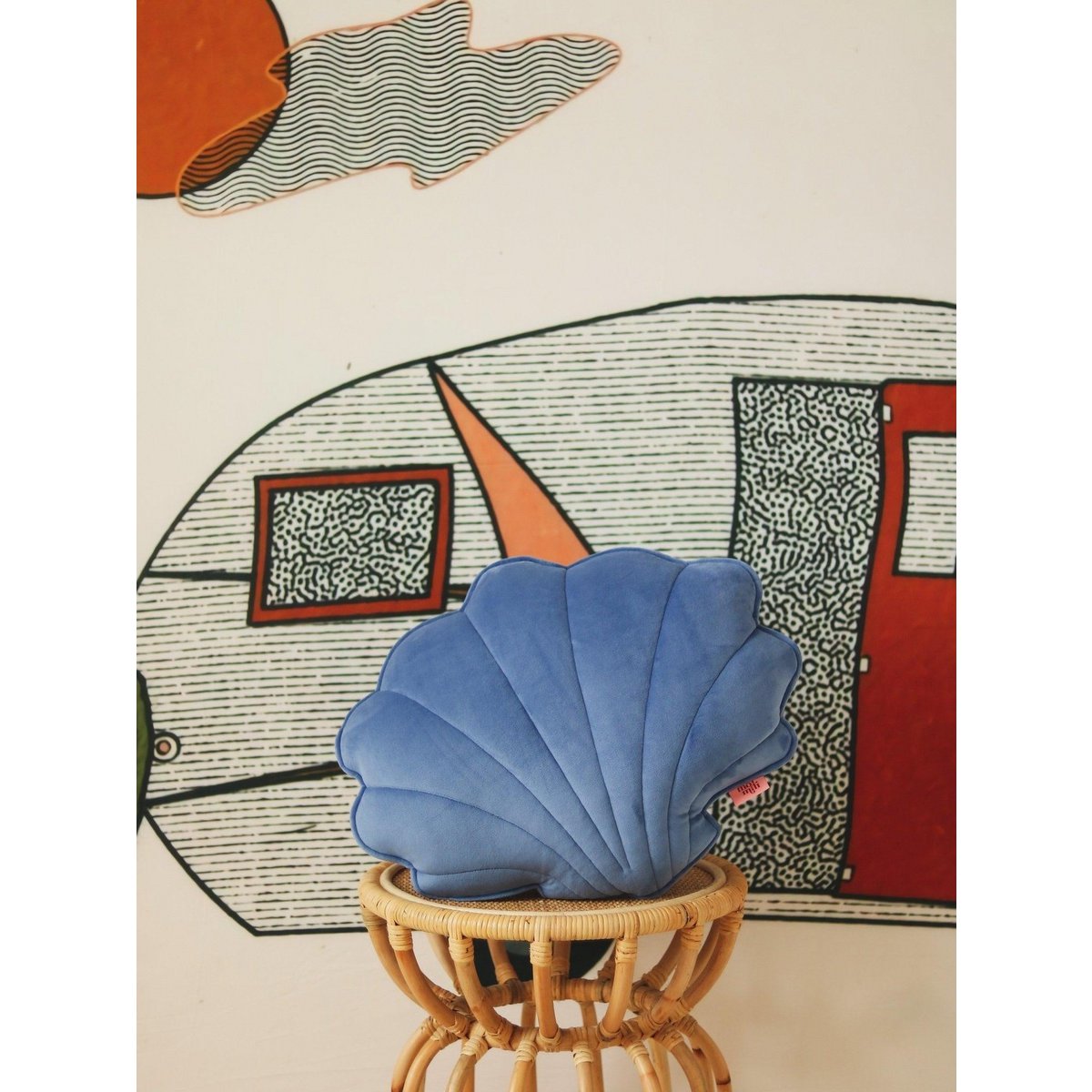 Spilvens Shell Velvet Sapphire