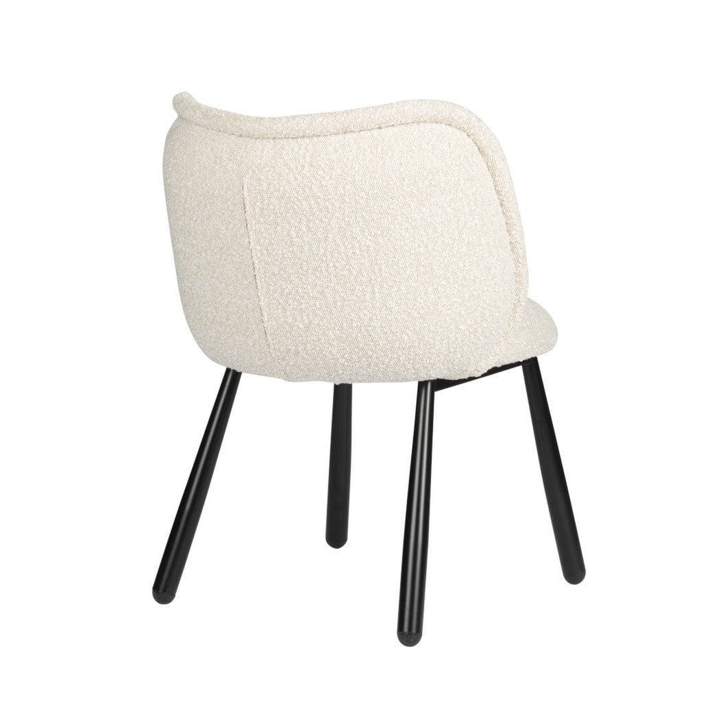 Chair Panda Boucle White Peral - Set Of 2