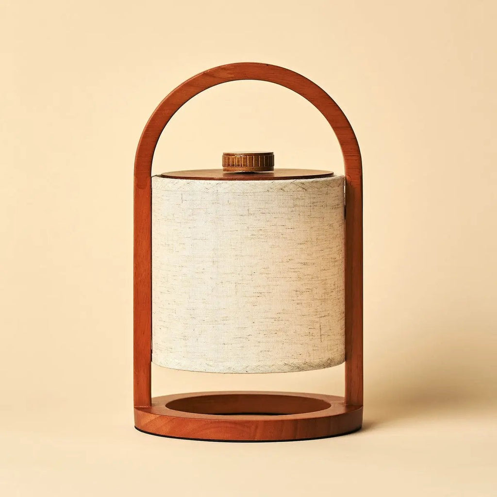 Table Lamp River Chestnut Brown Wooden