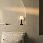 Galda Lampa Zoe Dark Brown Wooden