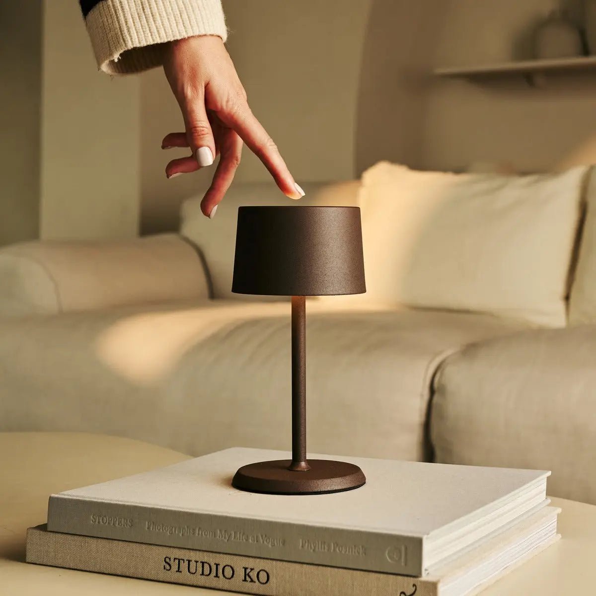 Table Lamp David Mocha Brown