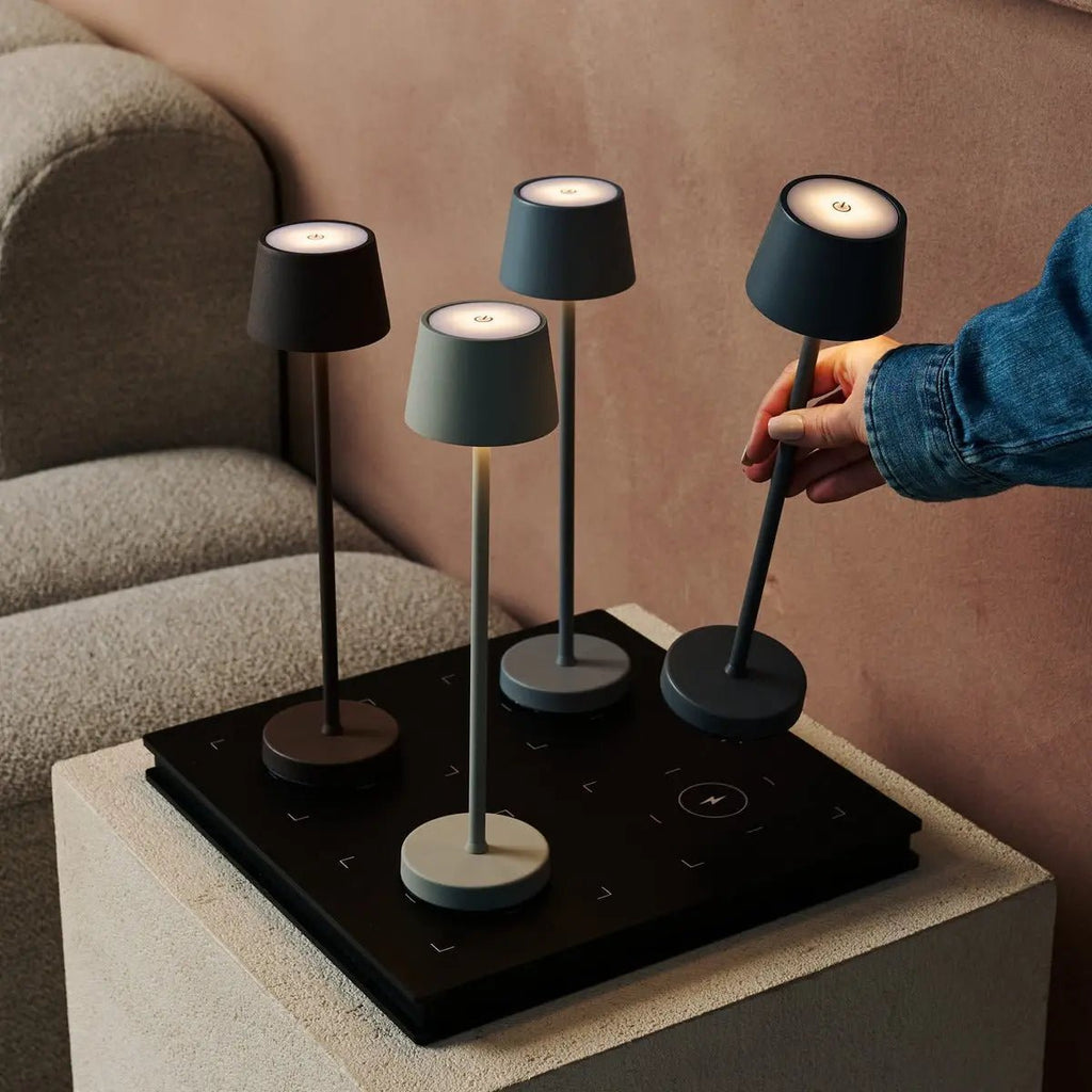 Table Lamp Vondel Mini Stone Gray