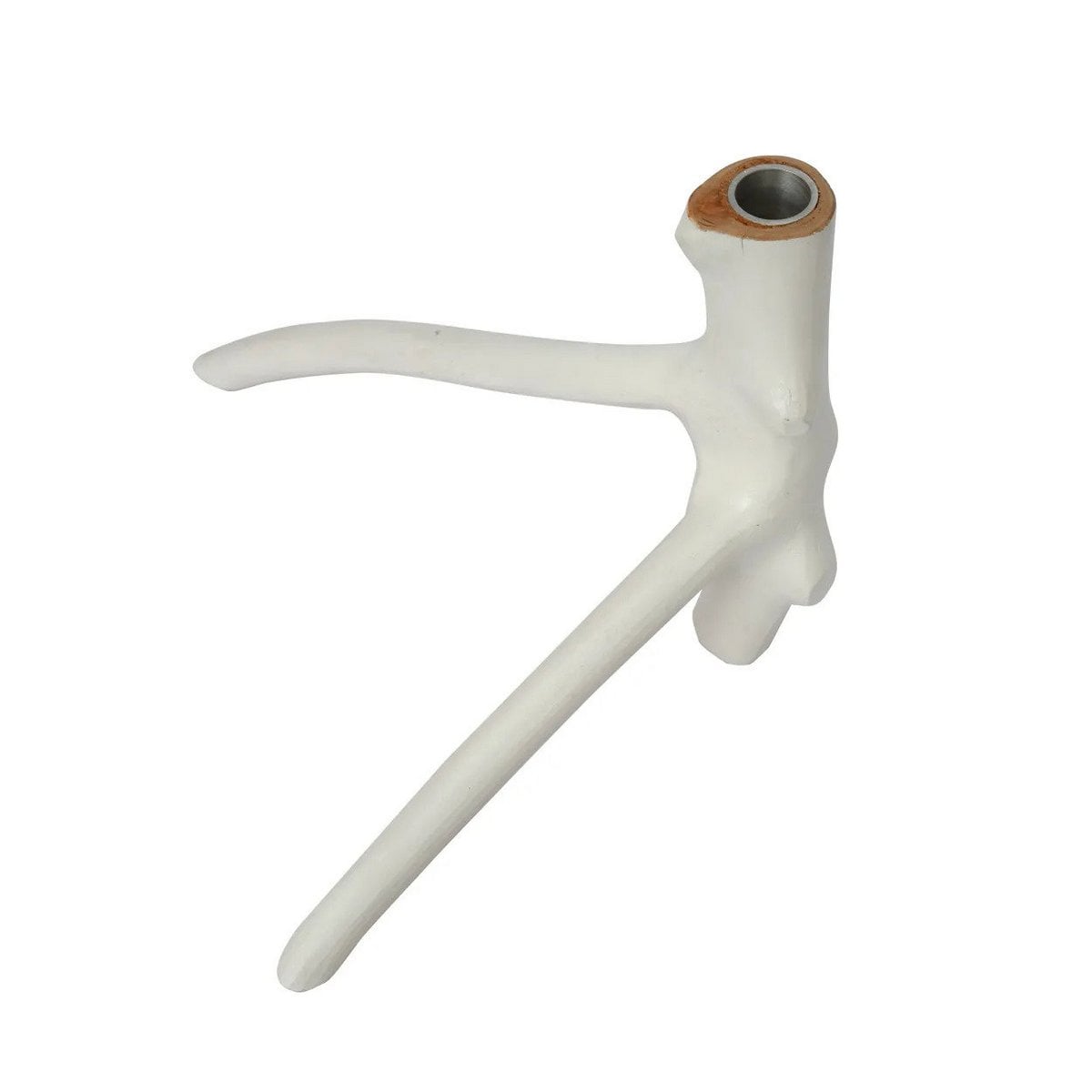 Candleholder Triple Twig White