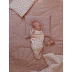 Blanket And Pillow Set Shell Powder Pink For Infants