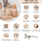 Veļas Grozs Sari Boho Natural Rattan