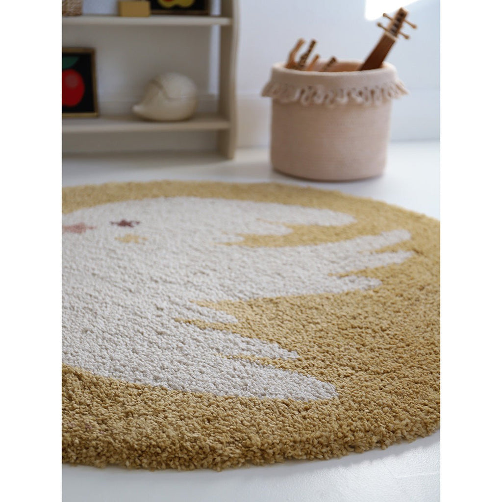 Round Mat Bird Honey D-120