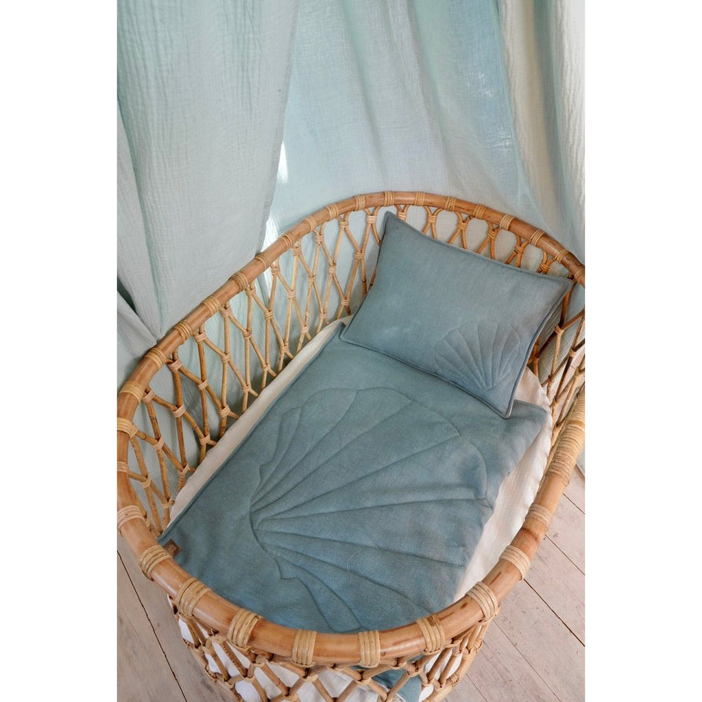Shell Sea Blanket And Pillow Set For Infants