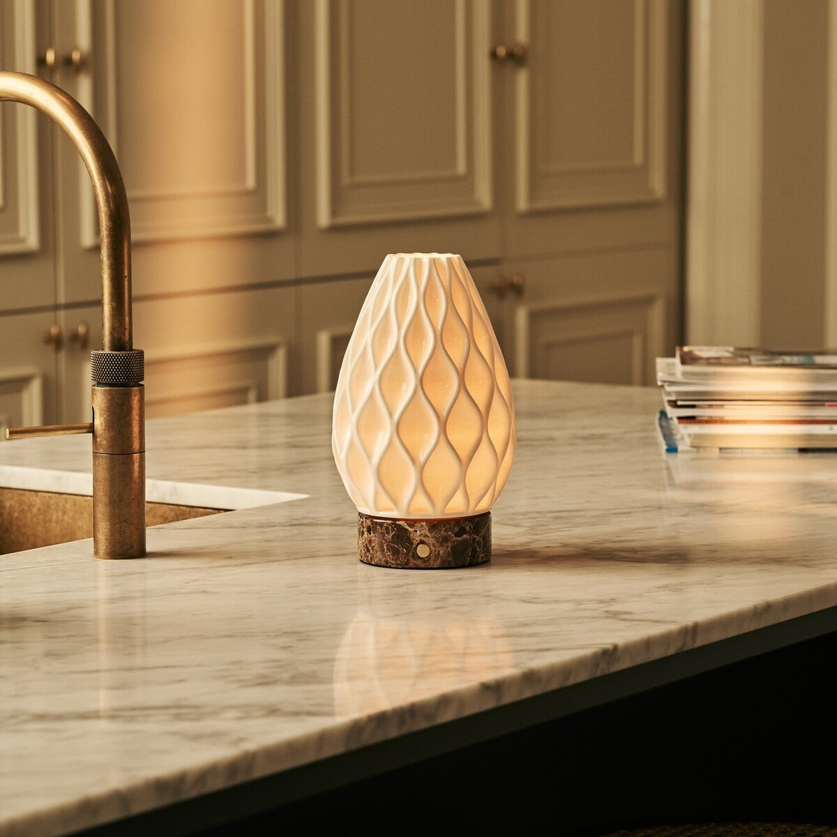 Table Lamp Vela Dark Brown