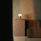 Table Lamp Sam Light Brown Wooden