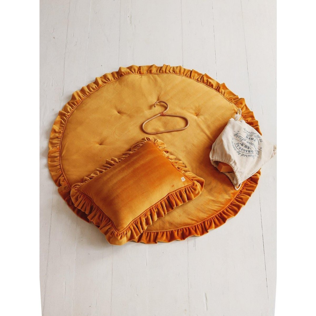 Rotaļu Paklājs Velvet Mustard