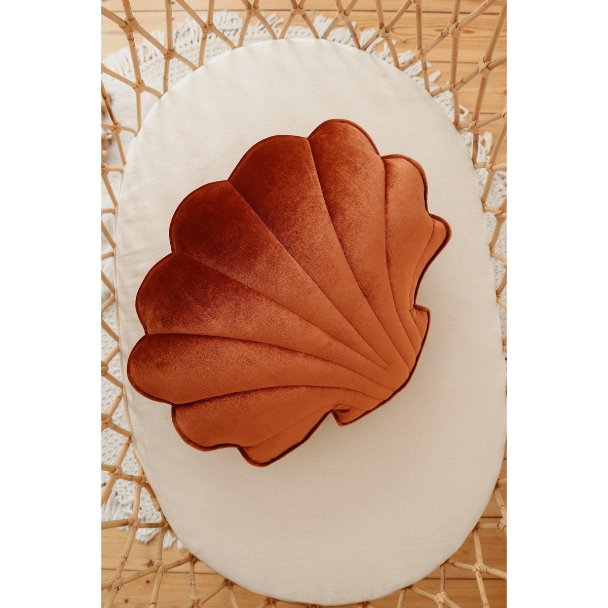 Spilvens Shell Velvet Copper Pearl