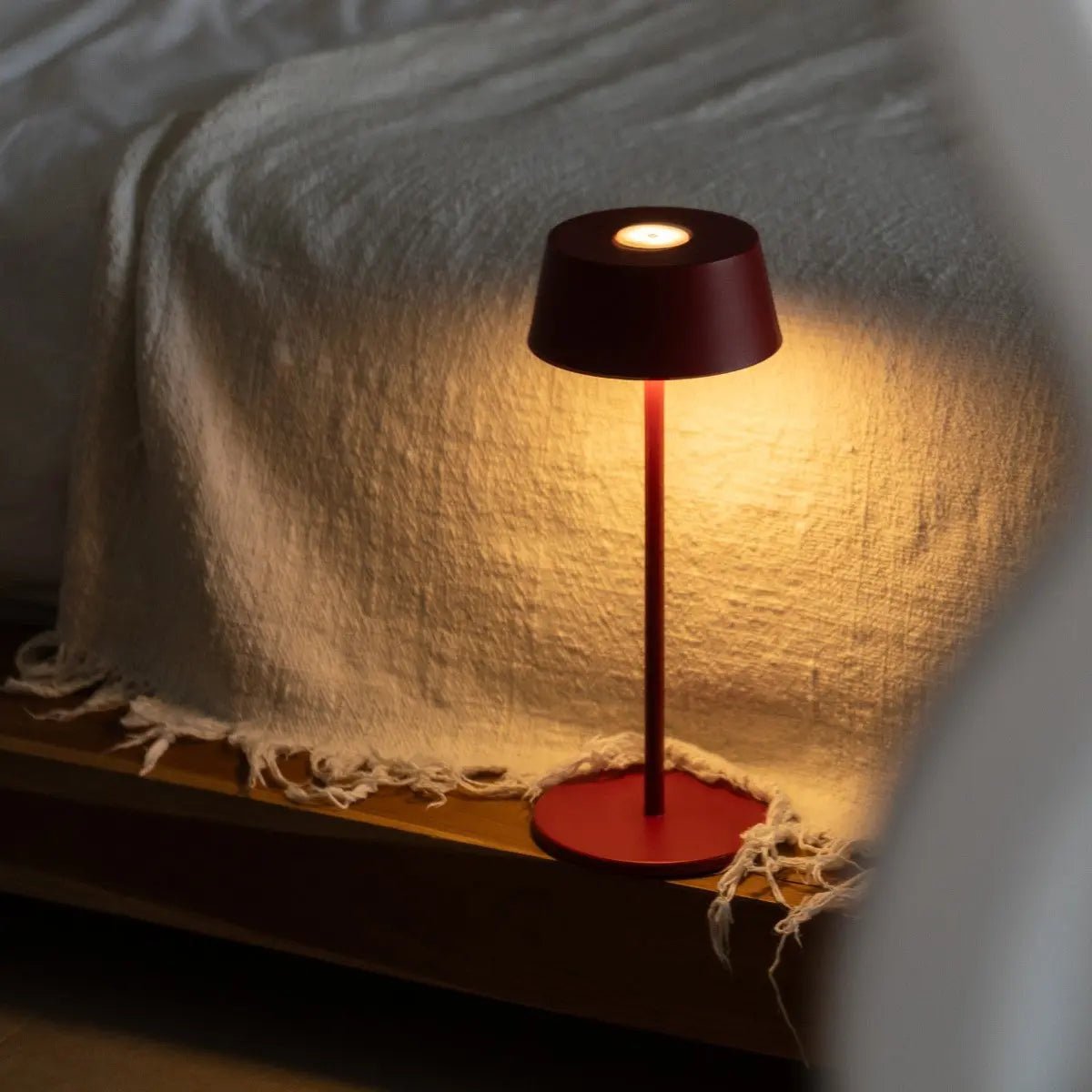 Table Lamp Hugo Berry Red