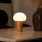 Table Lamp Sam Light Brown Wooden