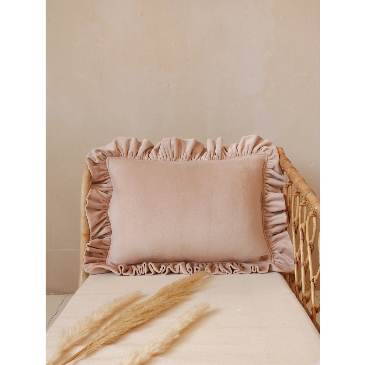 Aksominė latte pagalvė