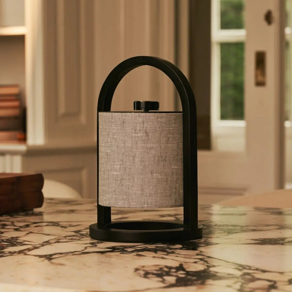 Table Lamp Rivel Black & Gray Wooden