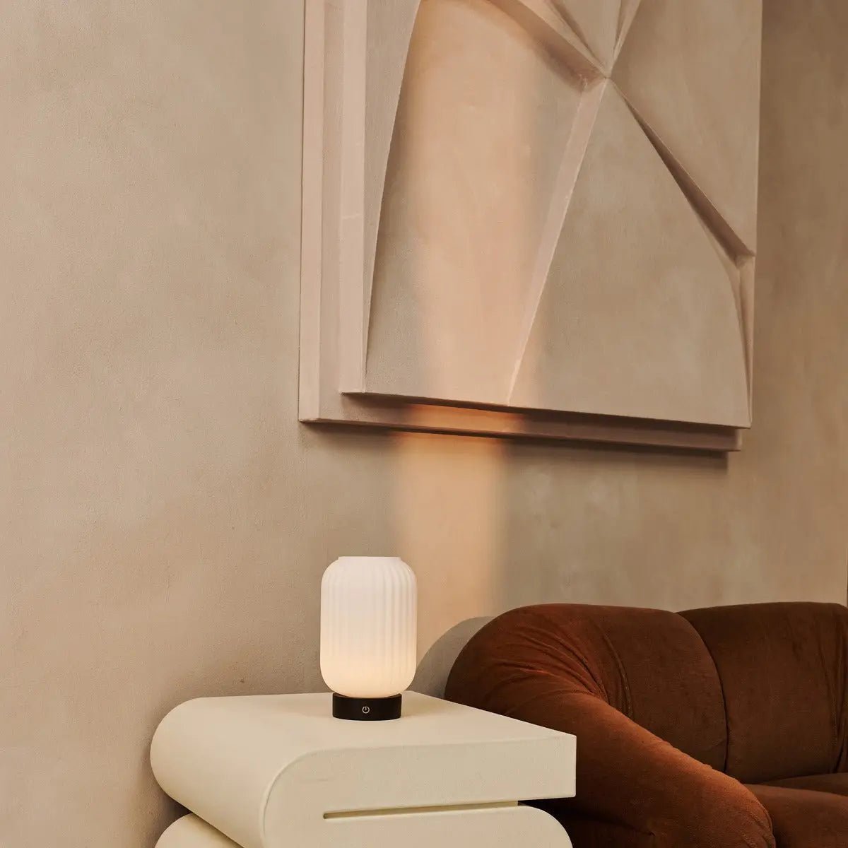 Galda Lampa Lilly Dark Brown