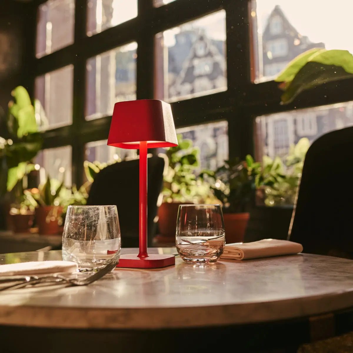 Table Lamp Ava Berry Red