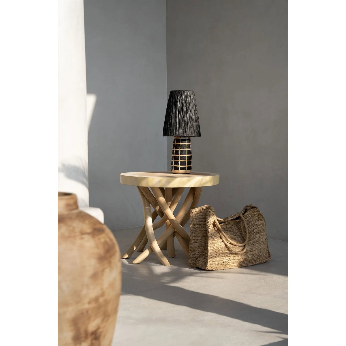 Table Lamp Naxos Black Natural