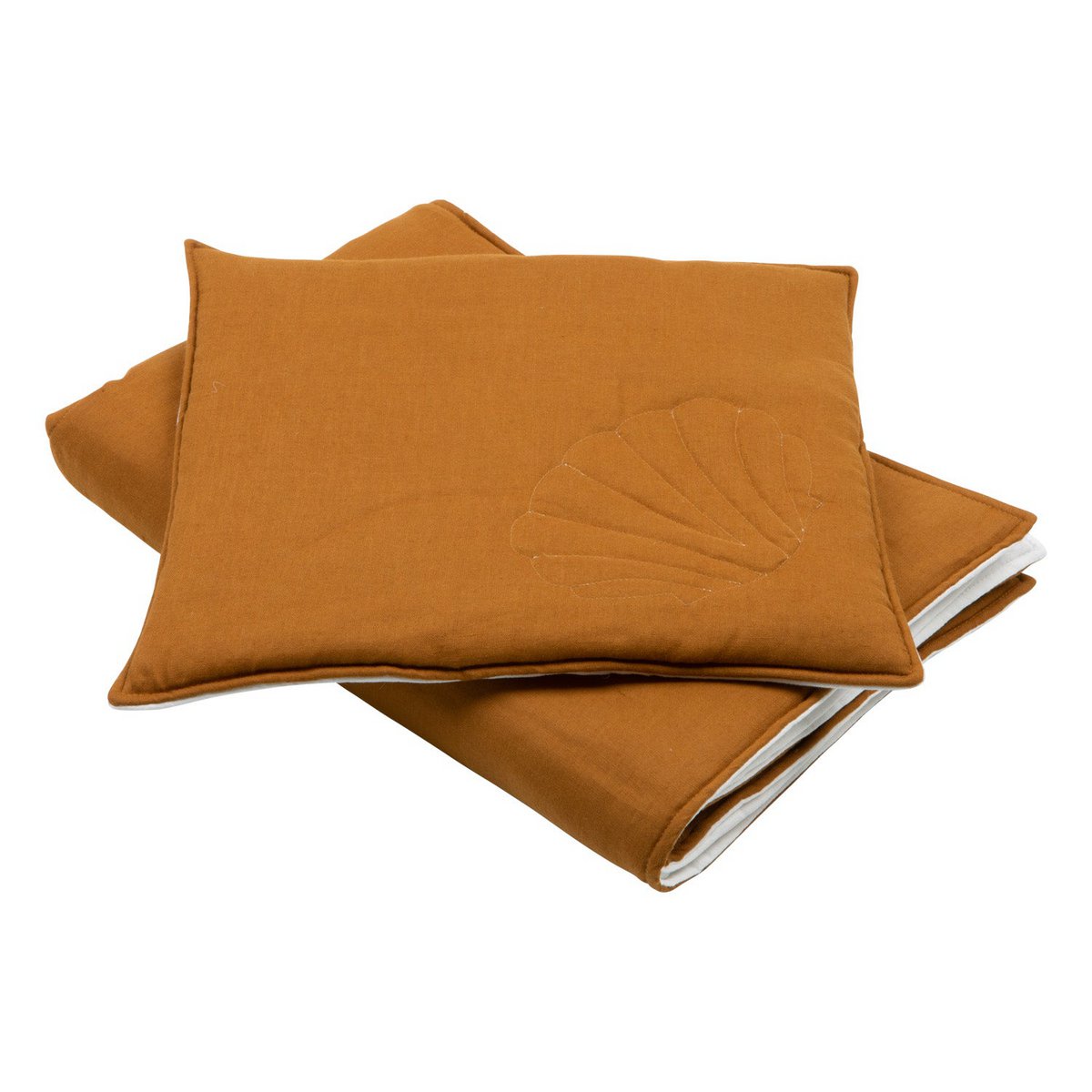 Shell Caramel Children'S Blanket And Pillow Set