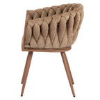 Valgomojo kėdės su karamele – 2 vnt. rinkinys