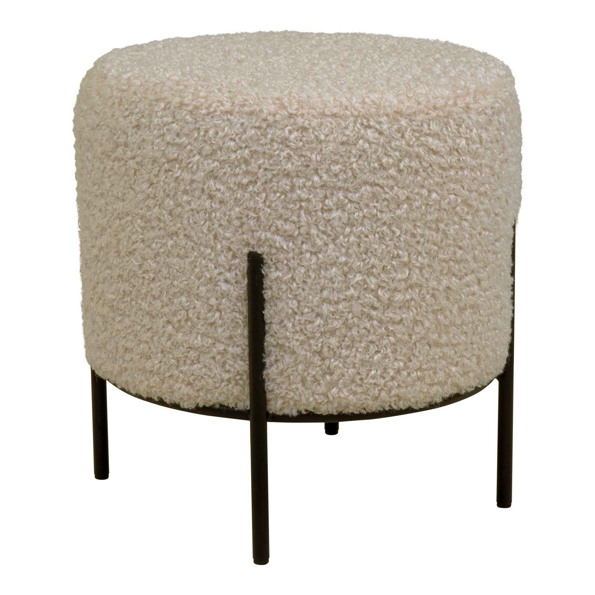 Pouf Alford Boucle Taupe