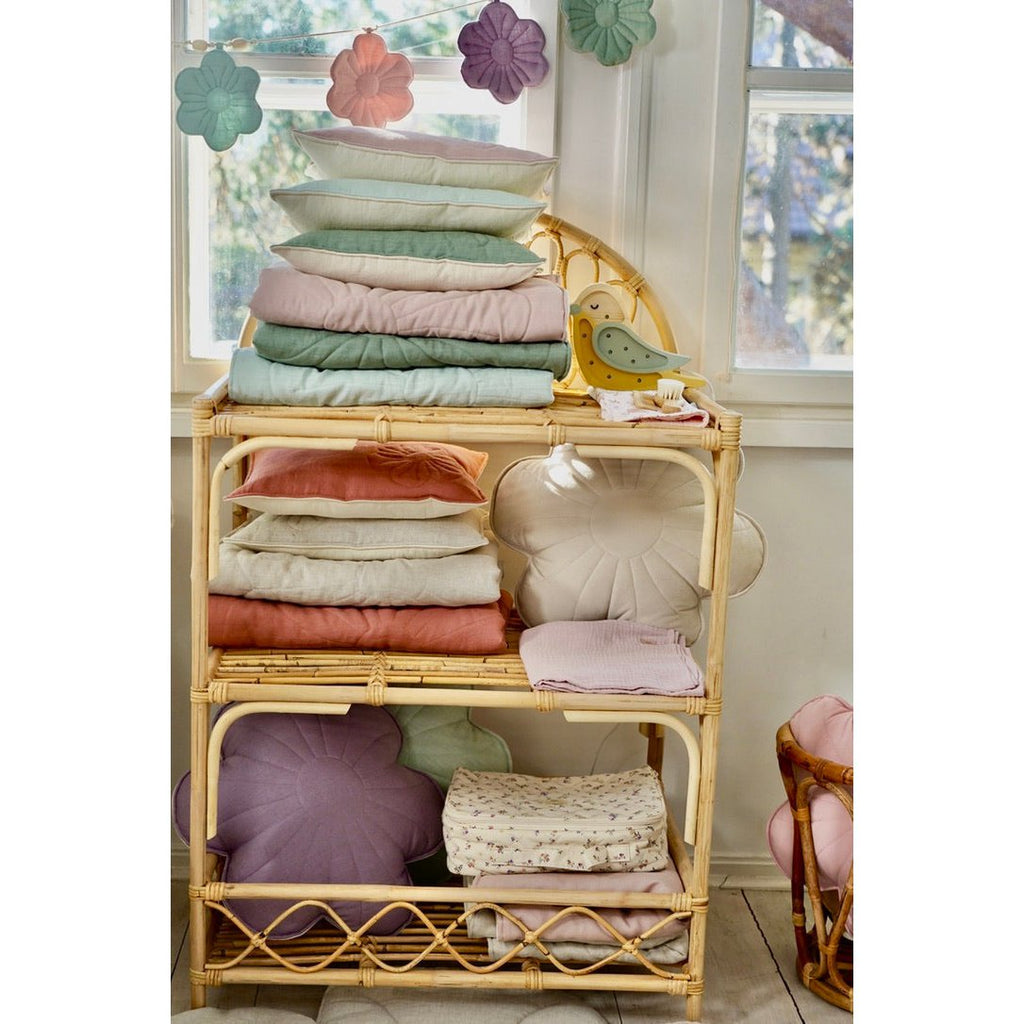 Bloom Light Pink Blanket And Pillow Set For Infants