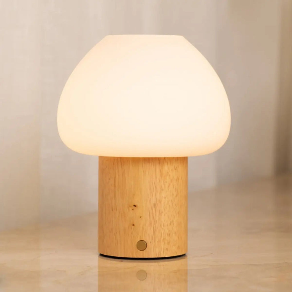 Table Lamp Fynn Light Brown Wooden