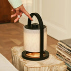 Table Lamp Rivel Black & Gray Wooden