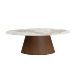 Dining Table Ellipse Ceramic Marble