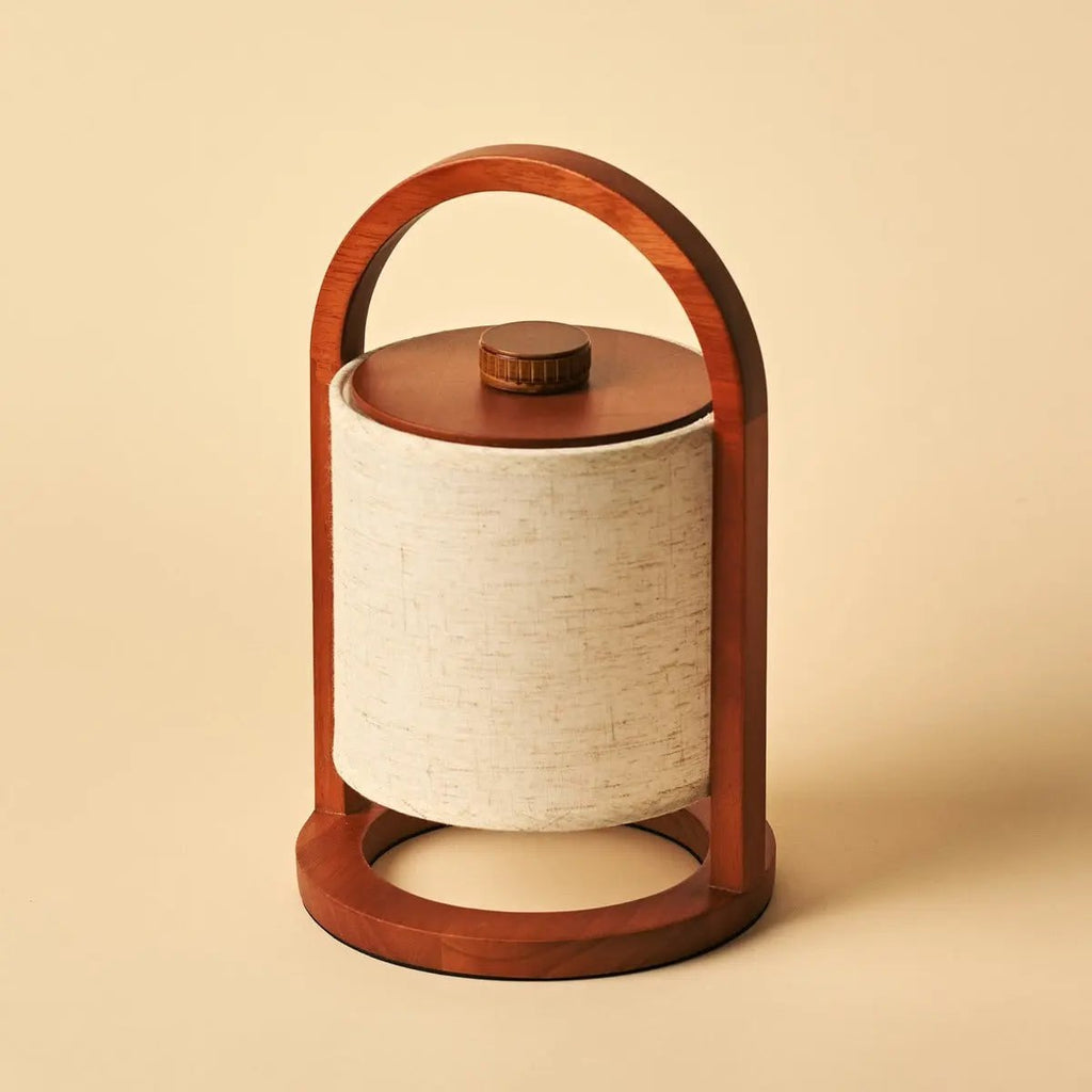 Table Lamp River Chestnut Brown Wooden