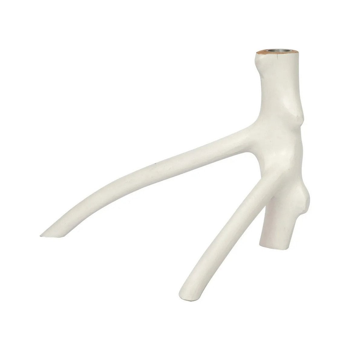 Žvakidė su trimis šakelėmis, balta