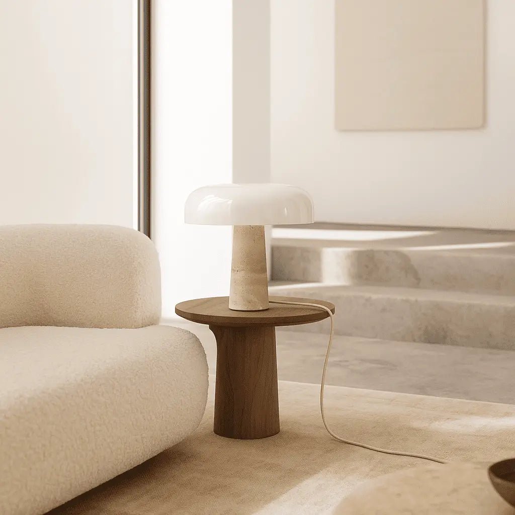 Table Lamp Emily Travertine