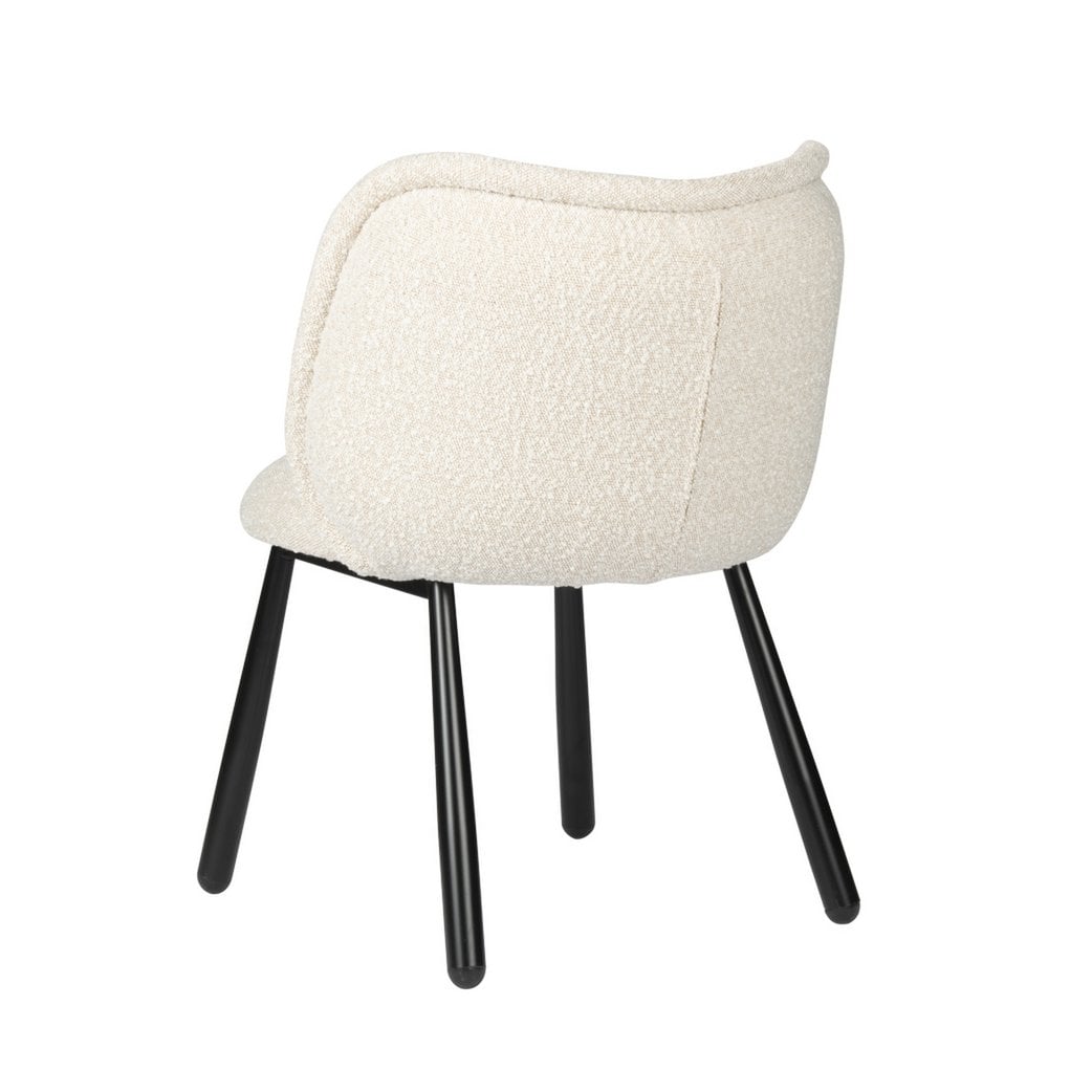 Chair Panda Boucle White Peral - Set Of 2