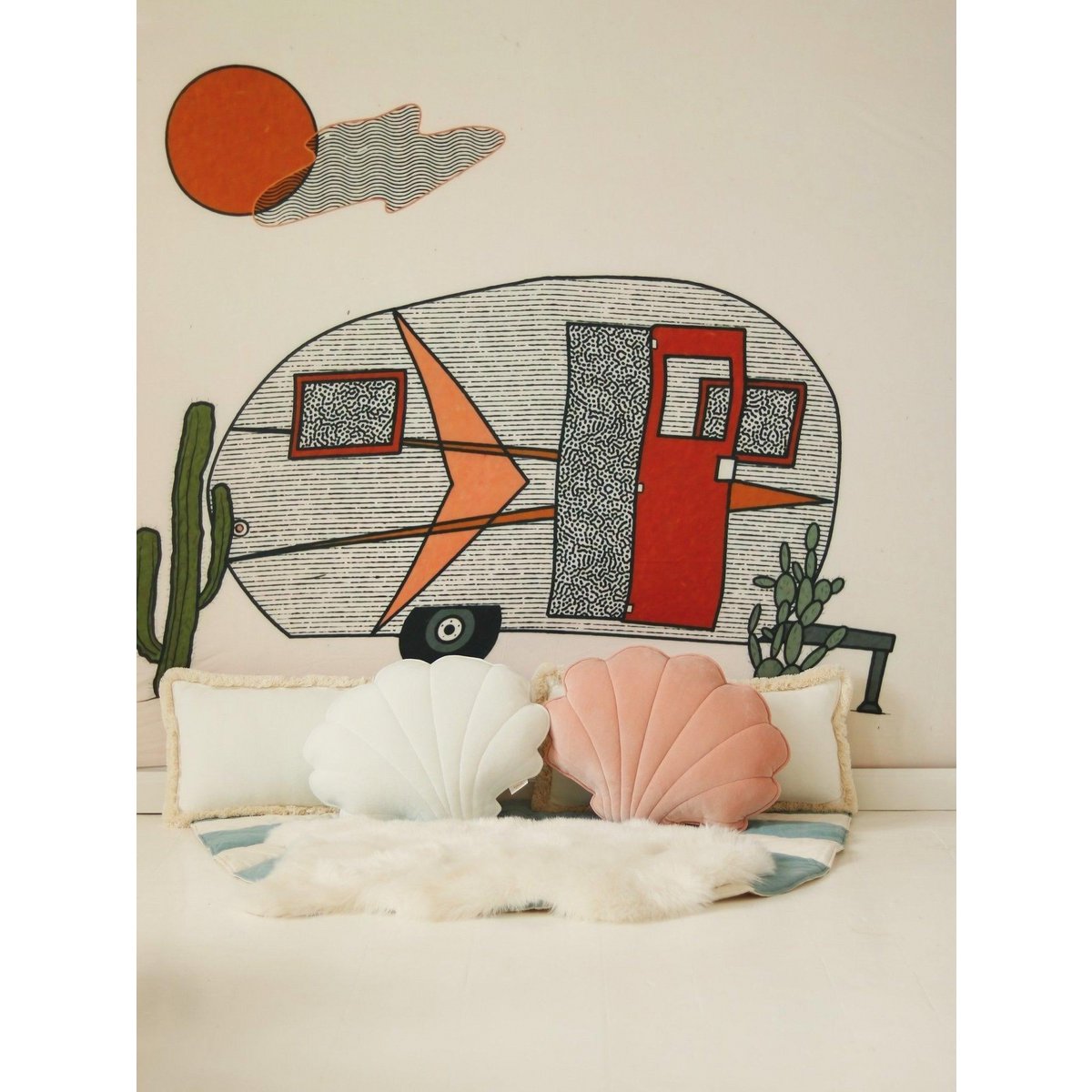 Spilvens Shell Velvet White