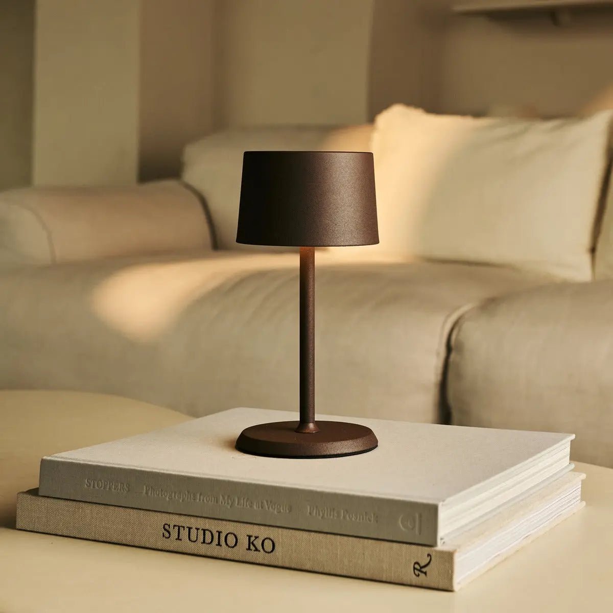 Table Lamp David Mocha Brown
