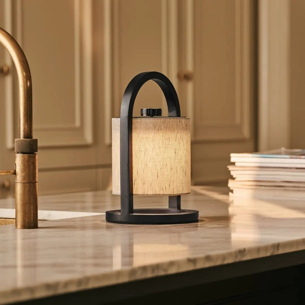 Table Lamp Rivel Black & Gray Wooden