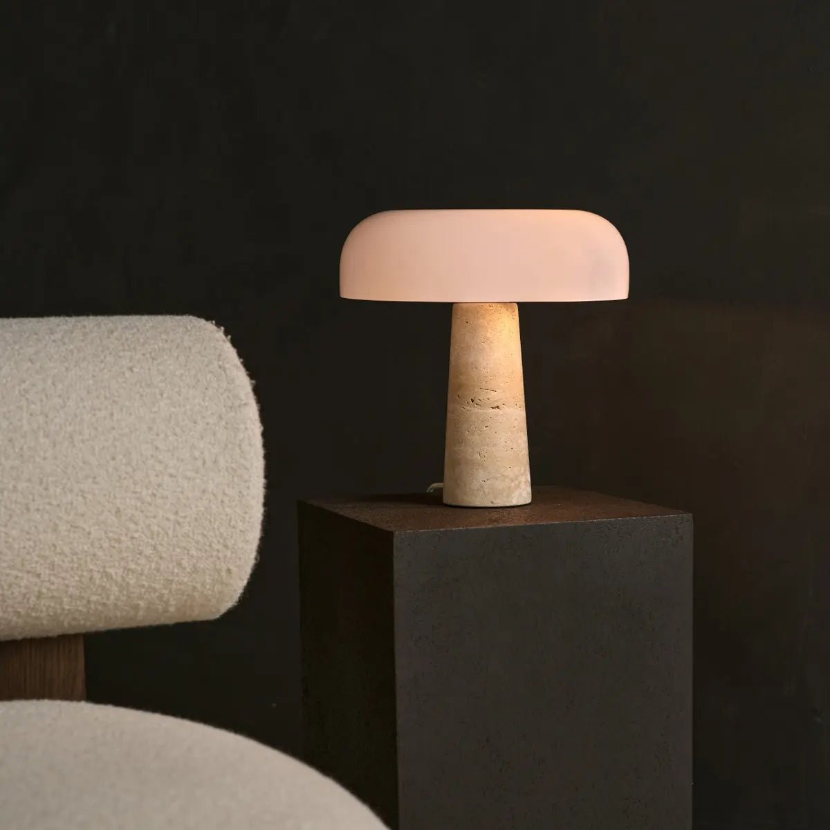 Table Lamp Emily Travertine