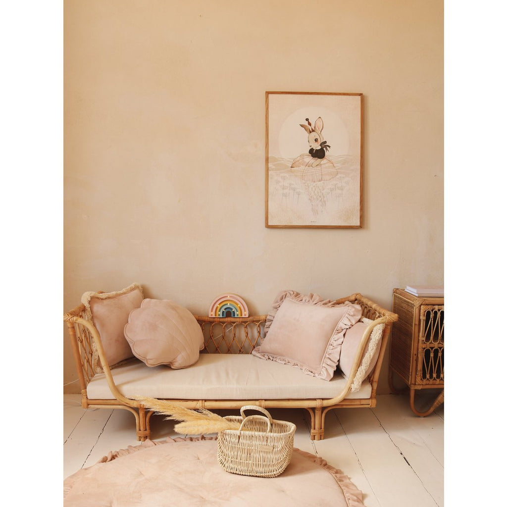 Aksominė latte pagalvė