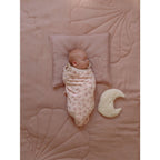 Blanket And Pillow Set Shell Powder Pink For Infants