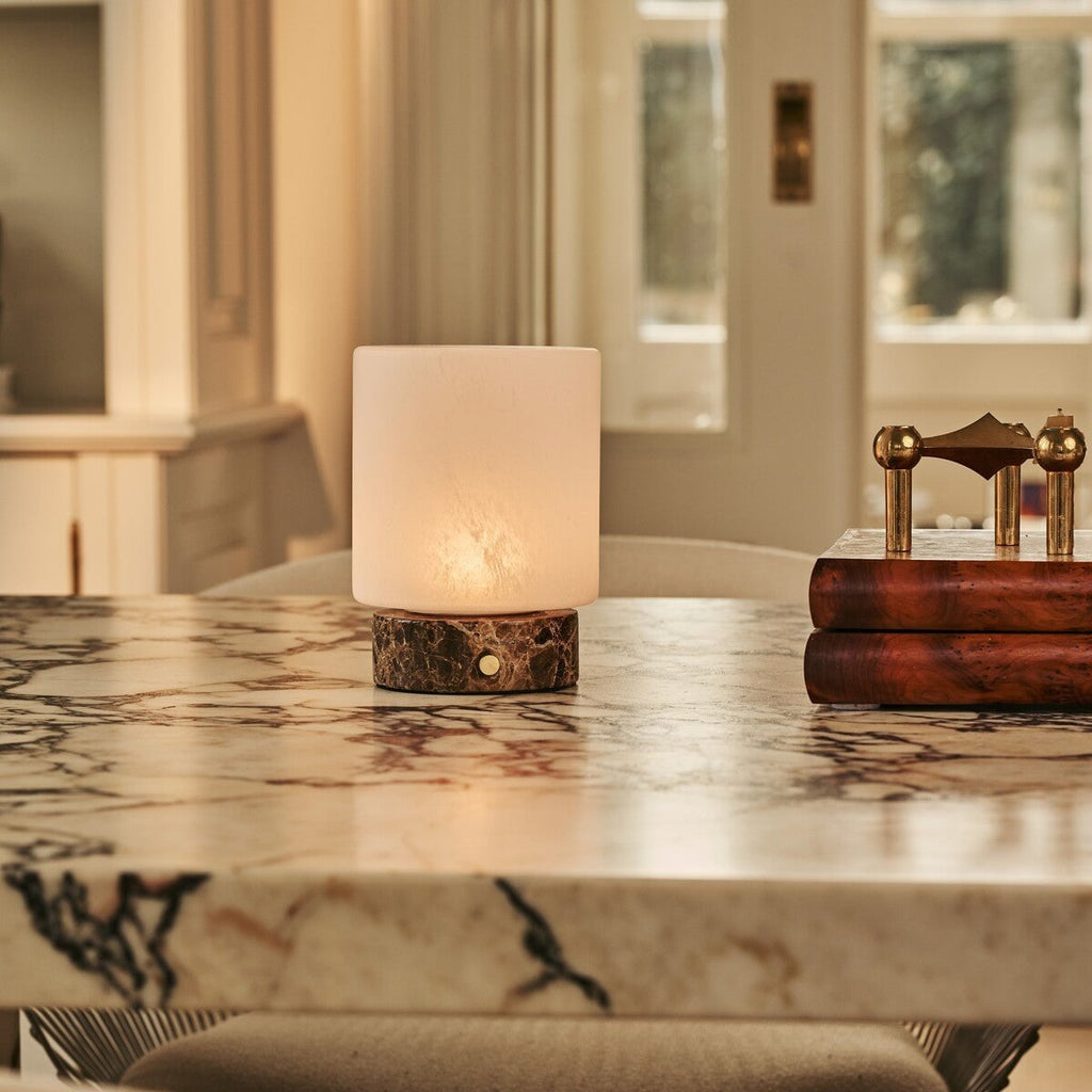 Table Lamp Cuyp Emperador Dark Marble