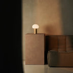 Table Lamp Sam Light Brown Wooden