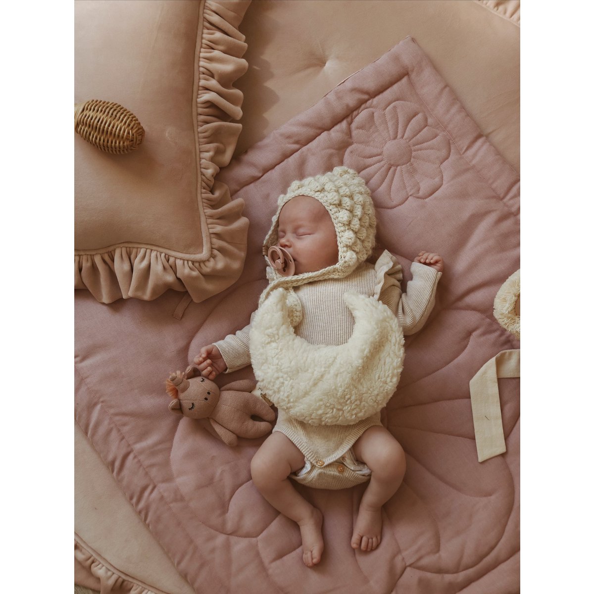 Swapping Blanket Bloom Powder Pink