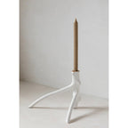 Candleholder Triple Twig White
