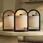 Table Lamp Rivel Black & Gray Wooden