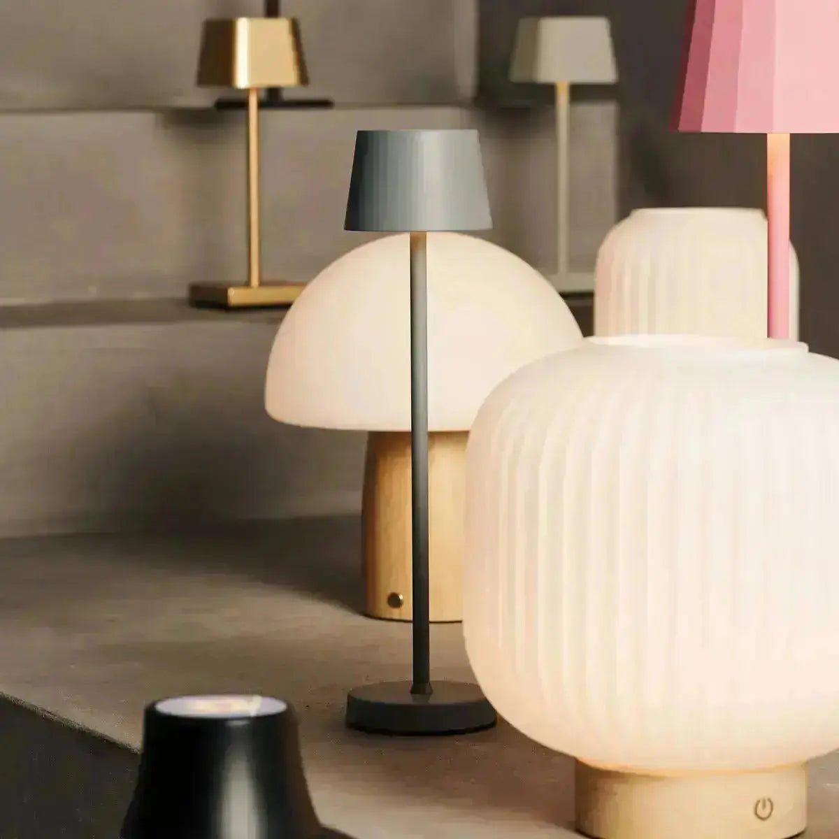 Galda Lampa Vondel Mini Mouse Grey