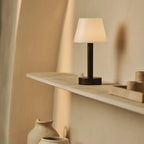 Galda Lampa Zoe Dark Brown Wooden